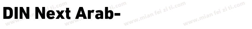 DIN Next Arab字体转换